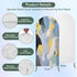 Jnbasdffb 7.2 Abstract Geometric Wedding Arch Cover,Stretchy Spandex Arch Backdrop Stand Covers FT,Simple Oil Painting