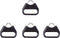 VKO Lug Ring Camera Strap Triangle Split Ring Hook + Plastic Cap