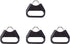 VKO Lug Ring Camera Strap Triangle Split Ring Hook + Plastic Cap