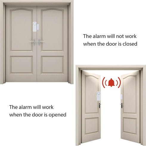 Door Window Alarm, 90DB Door Alarms for Kids Safety, Window Pool Alarms for Home (12 Pack)