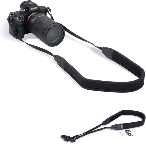 Mirrorless Camera Neck Strap Shoulder Belt for Sony ZV-E10, A7C, A6600, A6500, A6400, A7 IV, Black