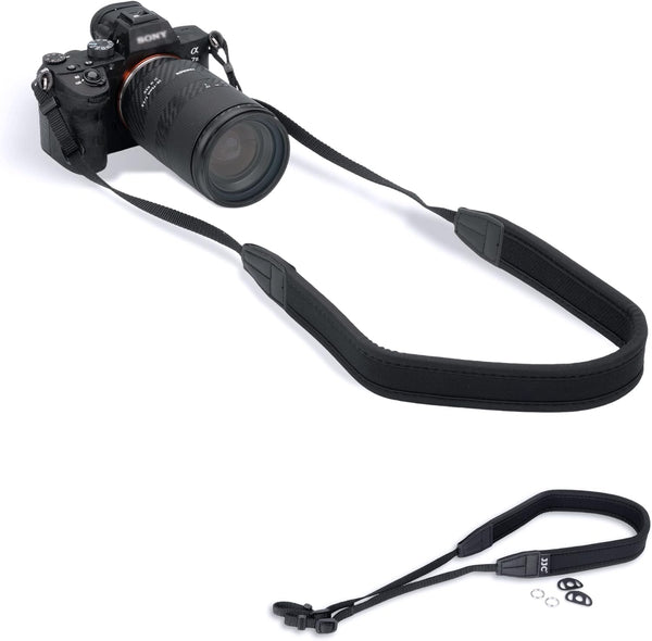 Mirrorless Camera Neck Strap Shoulder Belt for Sony ZV-E10, A7C, A6600, A6500, A6400, A7 IV, Black