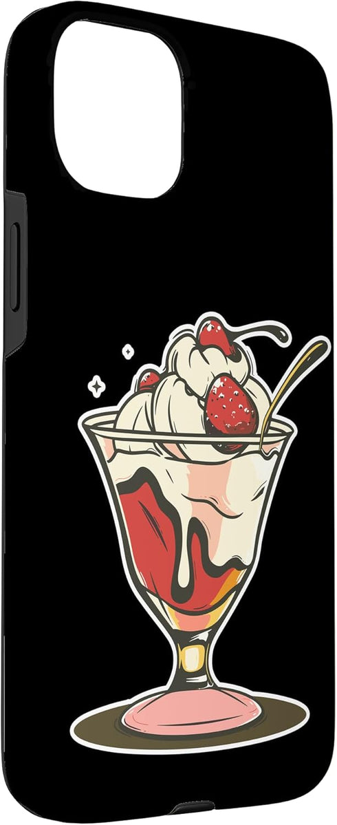 Funny Frozen Dessert Shirts and Giveaways 15 Ice Cream Sundae Drawing Sorbet Case for iPhone Plus