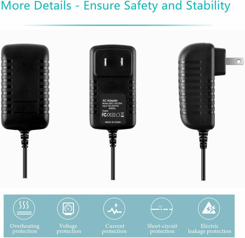 Dysead 02002850 2 AC/DC Adapter Compatible with Mastertech Vetronix OBD II Diagnostic Tester Power Supply Cord Cable PS
