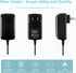 Dysead 12V LNR100 LNR140 4-Channel 12VDC AC/DC Adapter Compatible with Series HD NVR Network Video Recorder Power