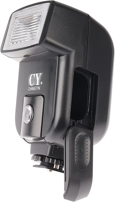 YINYAN CY-20 Universal Hot Shoe On-Camera Flash Speedlite, Electronic Speedlight for Nikon, Canon, Panasonic, Olympus,