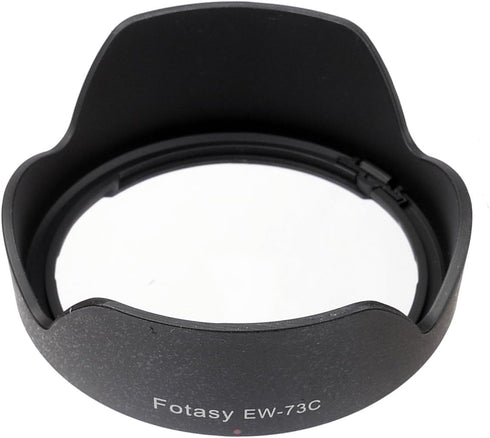 Fotasy Bayonet Lens Hood for Canon EF-S 10-18mm f/4.5-5.6 IS STM Lens, replaces Canon EW-73C