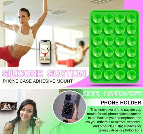 Suction Cup Phone Mount with Camera Shutter Remote Control, Bluetooth Technology for Amazing Photos and Videos