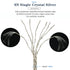 GUCraftsman 3.5mm Stereo Male to 4.4mm Balanced Female Portable Headphone Adapter Cable, 6N Single Crystal Silver for