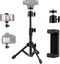 PIOENIMAGE Webcam Tripod Stand, Desk Tripods Webcam Mount with Phone Holder, Extendable Desktops