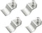 4PCS Vinyl Siding Clips Hooks, No-Hole Needed Outdoor Siding Screws Hanger for Blink Outdoor Camera Mount Home Security