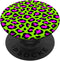 PopSockets Standard PopGrip - Animal Print Leopard Pink and Lime Green Retro 80's for Girls