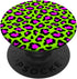 PopSockets Standard PopGrip - Animal Print Leopard Pink and Lime Green Retro 80's for Girls