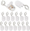 Aobao 15pcs CR2032 Battery Holder with Switch, Coin Cell 1 x 3V Button Leads On Off Switch, White