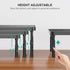(PTT001-B), 1 Pack, WALI Computer Monitor Stand for Desk, Adjustable Laptop Riser, Desk Monitor Stand Underneath