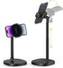 Cell Phone Stand, Ulanzi Height Adjustable Phone Holder, Desk Stand for All Mobile Phones, Compatible with iPhone