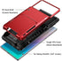 Vofolen Case for Galaxy Note 10+ 10 Plus, Wallet 4-Slot Pocket ID Card Holder, Scratch Resistant Dual Layer Protective