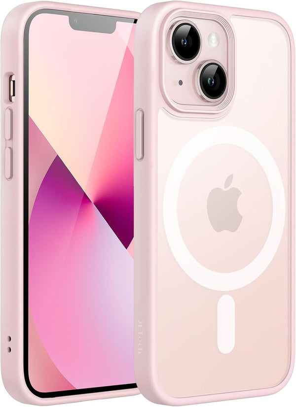 JETech Magnetic Case for iPhone 13 Mini 5.4-Inch, Compatible with MagSafe, Slim Shockproof Translucent Matte Phone Cover