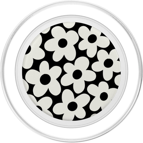 PopSockets MagSafe PopGrip for iPhone - Cute Black White Aesthetic Flowers Floral Retro Daisy Women