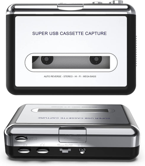 DigitNowCassette MP3 Cassette MP3 Cassette MP3 Tape To CD Converter Via USB,Portable USB Tape Player Capture Audio