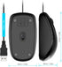 JETech 3-Button Wired USB Optical Mouse (Black) - 0776