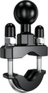 BRCOVAN Handlebar U-Bolt Mount Base with 1'' TPU Ball for Rails 0.5'' to 1.25'', Compatible with RAM Mounts B Size 1