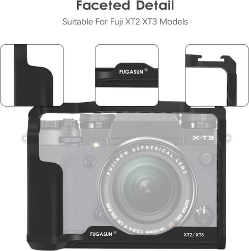 XT2 Camera Cage, Premium Closed Security Cage for Fuji X-T2 and X-T3 Cameras