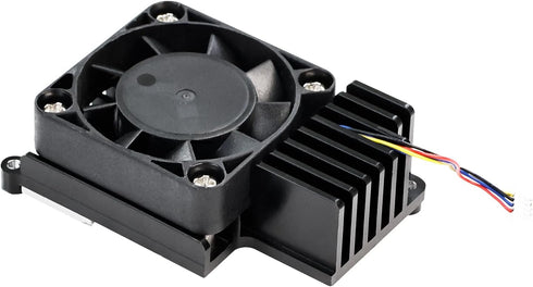 Yahboom Cooler for Raspberry Pi 5 with PWM Cooling Fan, Aluminum Heatsink, Insulation Silicone Thermal Pad