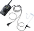 2-Wire K-Plug Earpiece Walkie Talkie Headset with Mic, Transparent Acoustic Tube for KENWOOD, Baofeng, Retevis Radios
