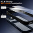 Supdeal Shockproof Clear Case for iPhone 13, Black, 10FT Military Drop Protection, Hard Clear Back, 6.1 inch, Airbags.