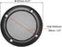 uxcell 4Pcs Speaker Grill Cover 3.5 Inch 107mm Mesh Decorative Circle Subwoofer Guard Protector Black