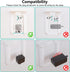 WALI Outlet Shelf Wall Holder, Bathroom Shelf up to 10lbs, Space Saving Organizer, 1 Pack, White