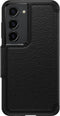 OtterBox Galaxy S23 Strada Series Case - Shadow (Black), Card Holder, Genuine Leather,