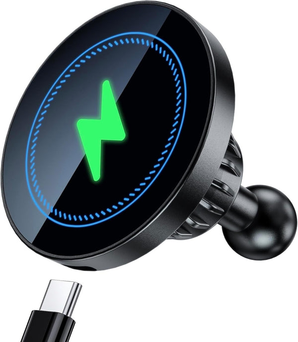 EZTOMUXE Magnetic Wireless Charging Phone Holder with 1 inch Ball Mount for MagSafe,