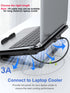 ApoJodly 3.0 1FT 2-Pack, USB Cable Short USB A Male to Male Cord Double Sided Cable Compatible with Hard Drive, Laptop