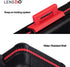 LENSGO Camera Battery Memory Card Case, Water-Resistant Hard Protector for 3 Batteries & 6 SD Cards (Red)