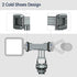 Phone Mount for Camera Hot Shoe, Aluminum Camera Hot Shoe Phone Holder with 2 Additional Cold Shoe Mounts, 360°