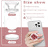 ULENDIS 30 Pieces Blank Sublimation Phone Holders Set - Collapsible Brackets with 30 Aluminum Sheets for DIY Finger
