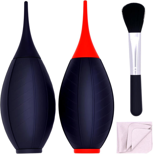 FUSMYE 2 Pack Silicone Air Blower Blaster Pump Dust Cleaner with Cleaning Brush