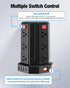 SMALLRT Power Tower Desktop Charging Station, 10 Ft Power Strip Surge Protector with 12 AC Outlets & 4 USB (1 USB C),