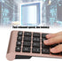 Sanpyl 22 Keys Numeric Keypad, Portable Mini Bluetooth Keyboard, Rechargeable Number Pad for Laptop Desktop PC (Rose
