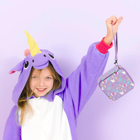 Leayjeen Kids Camera Case - Pink Unicorn, Compatible with ESOXOFFORE/Dylanto/GKTZ/HiMont/CAMCLID, Case Only for Kids