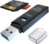 USB3.0 Micro SD Card Reader, 5Gbps 2-in-1 SD Card Reader to USB Adapter, Wansurs Memory Card Reader for Various Cards