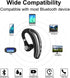Bluetooth Headset V5.0, Wireless Earpiece with Noise Canceling Mic, Ultralight Business Earphone for Driving/Office