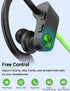 Stiive Bluetooth Headphones GreenBlack, 5.3 Wireless Sports Earbuds IPX7 Waterproof with Mic, 16 Hours Playtime