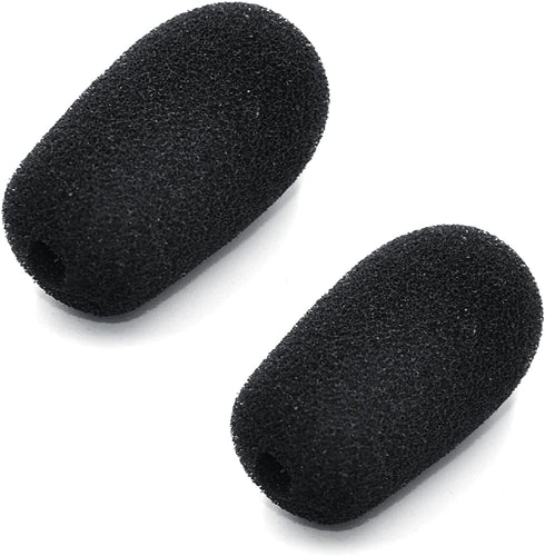 Replacement Cushion Ear Pads Kit for BlueParrott B450-XT Bluetooth Headset (Black, Foam Ear Cushions + Microphone Foam)