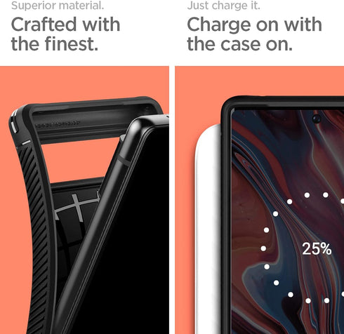 Spigen Rugged Armor Case Designed for Google Pixel 6 (2021) - Matte Black