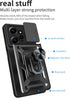 CCSmall Case for Xiaomi Redmi Note 12 4G with Slide Camera Cover, Military Grade Drop Protective Phone Cover