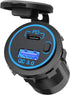 MGI SpeedWare Dual USB Port Charger Socket for Cars, 12V 24V 36W PD Type-C + QC3.0 Quick-Charge Socket