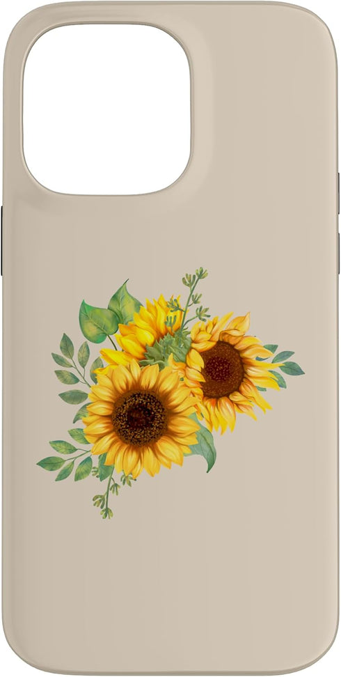 Floral Nature Designs Nature-Inspired Floral Gift Bouquet of Sunflowers Case for iPhone 14 Pro Max